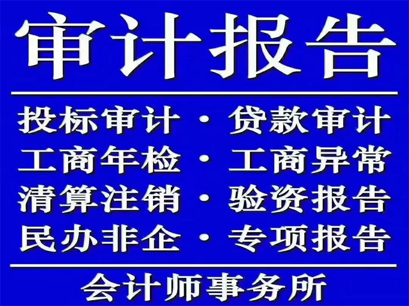 昆明審計報告價格